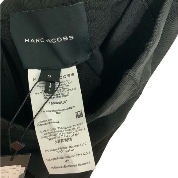 NWT Marc Jacobs The Sport Shorts Black Size Small - Picture 5 of 6